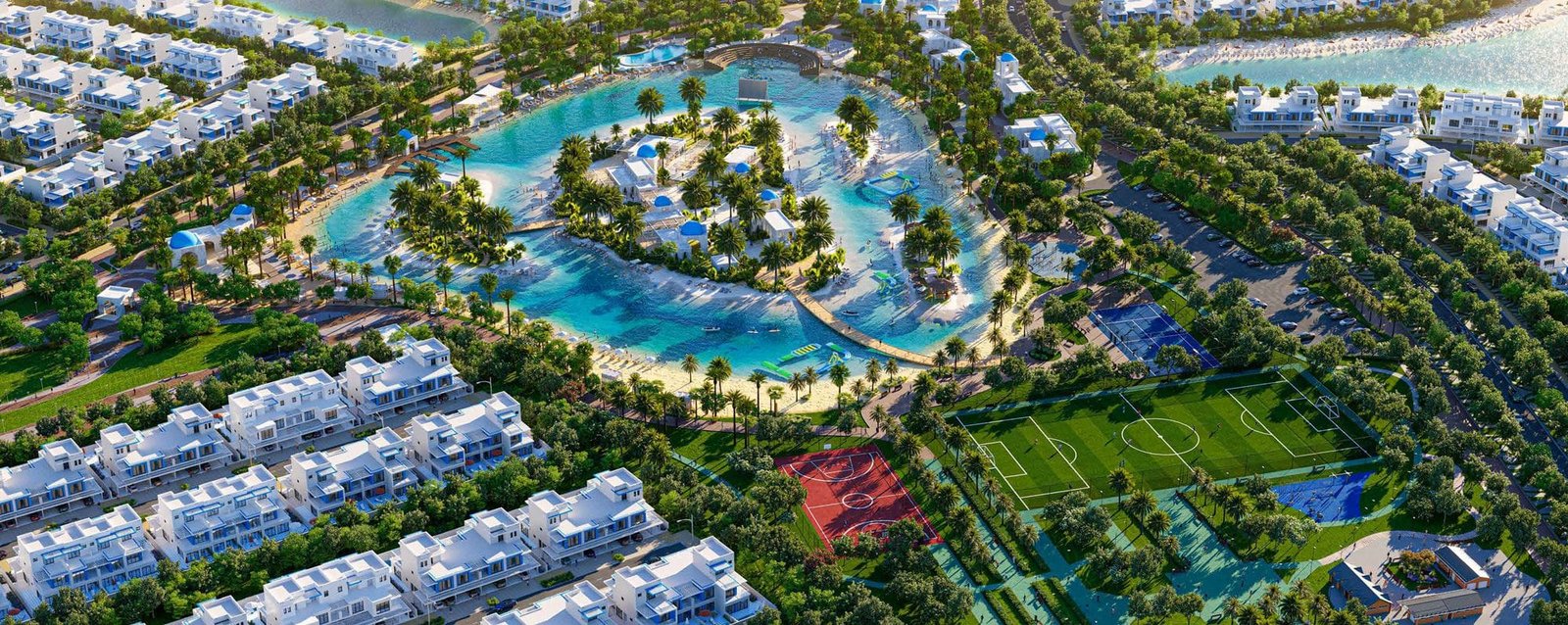 Damac Lagoons Mediterranean villa community, Dubailand