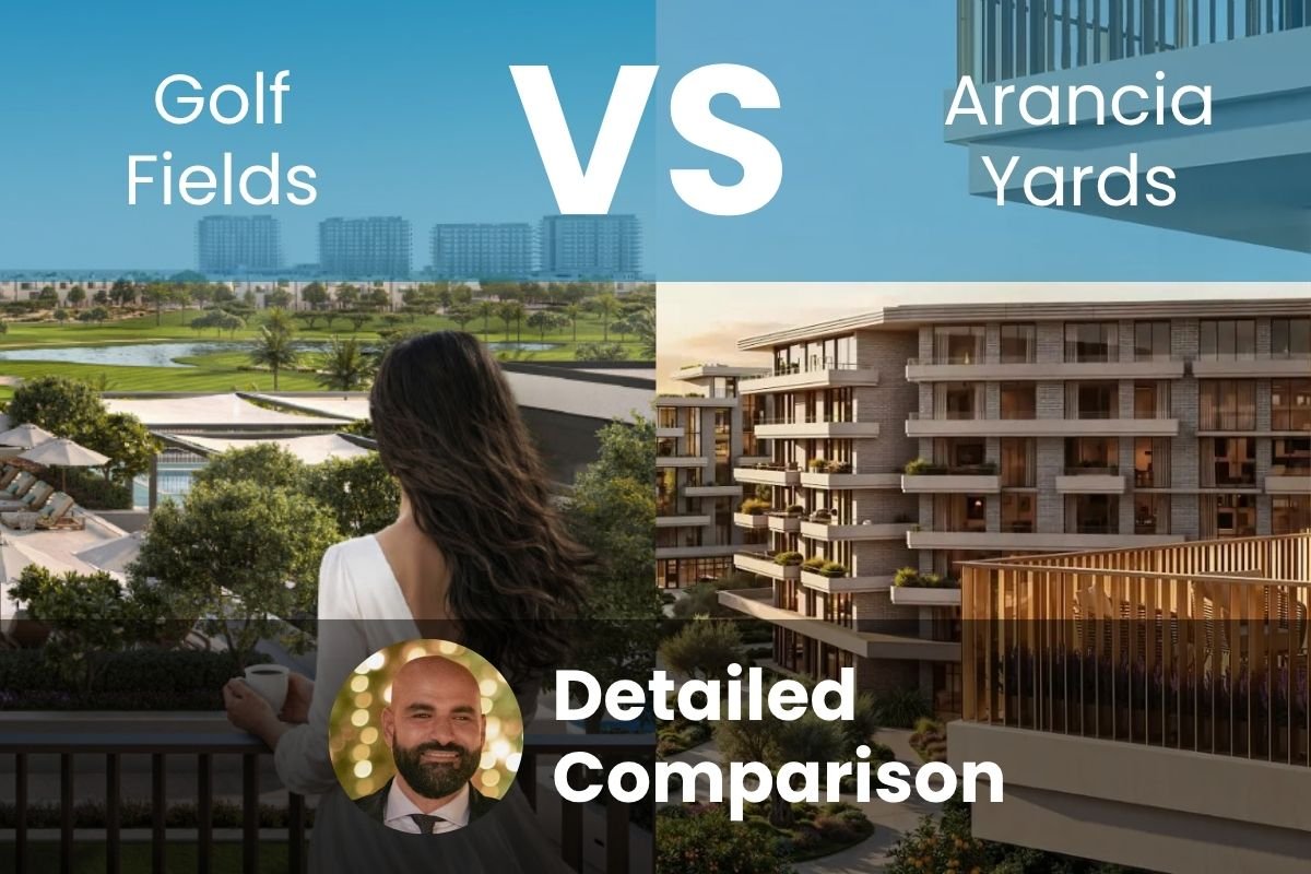 Arancia Yards vs Golf Fields off-plan comparison, Dubai
