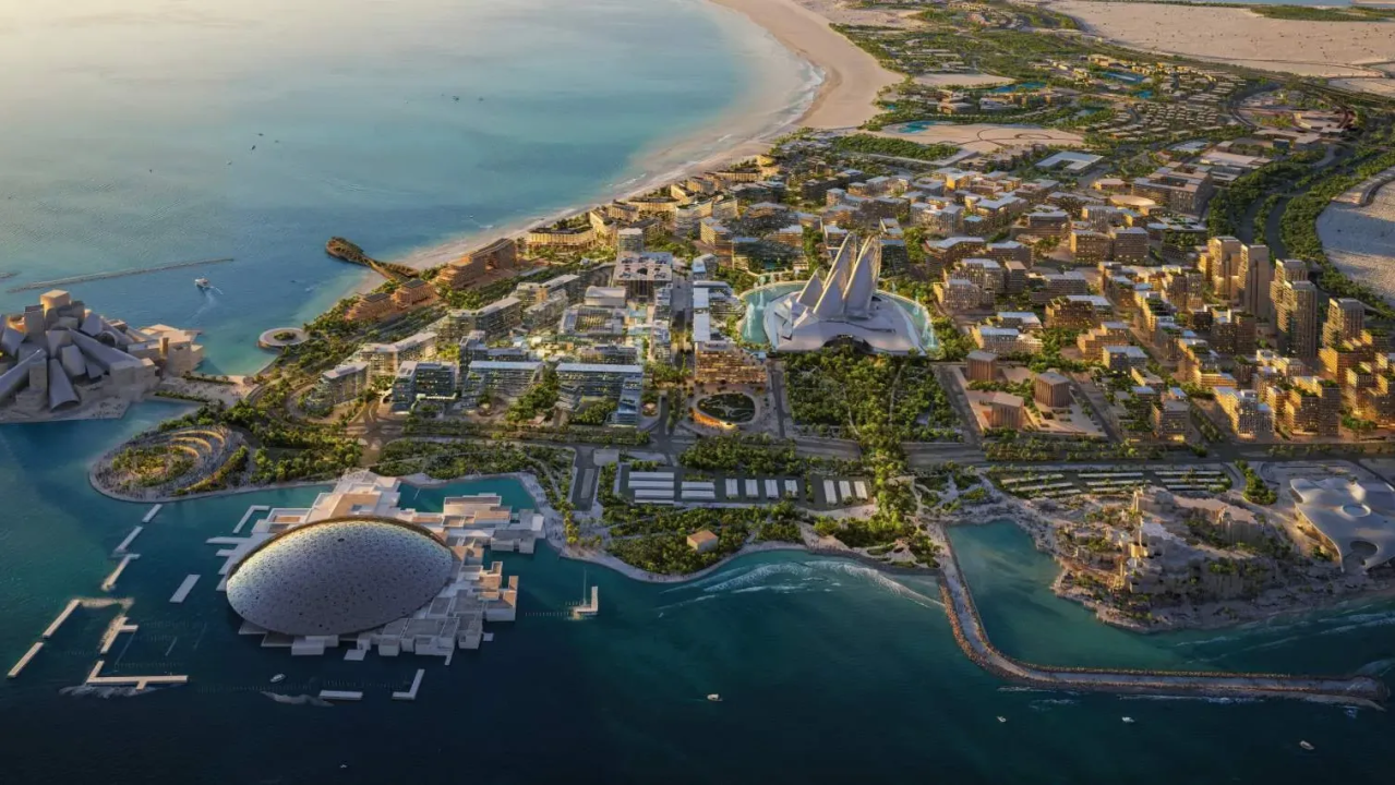 Buying property in Abu Dhabi master plan showing Yas, Saadiyat and Hudayriyat island investment zones