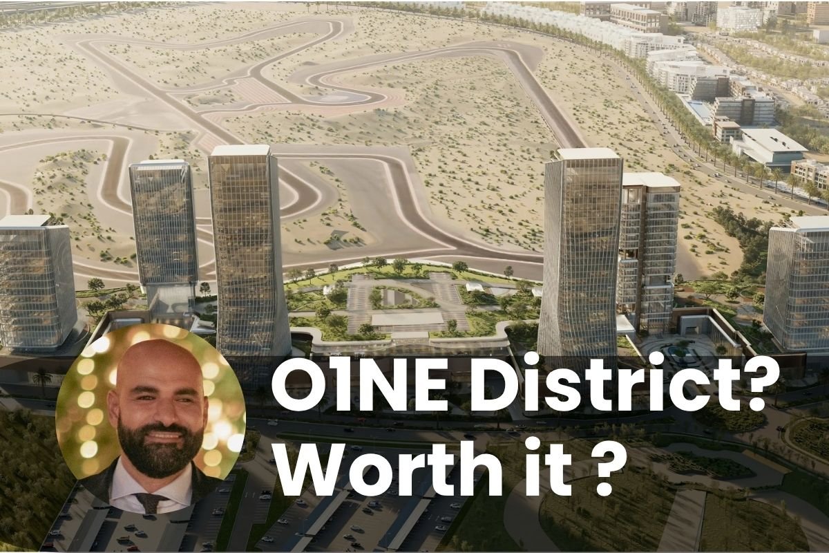 O1NE District Motor City Dubai, a Grade A commercial office and retail district by Avenew Development and Kora Properties