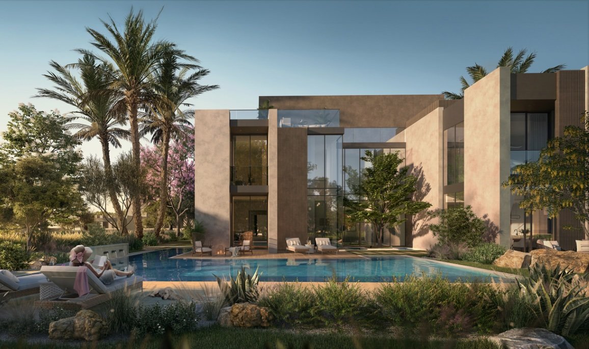 The Wilds villas exterior by Aldar