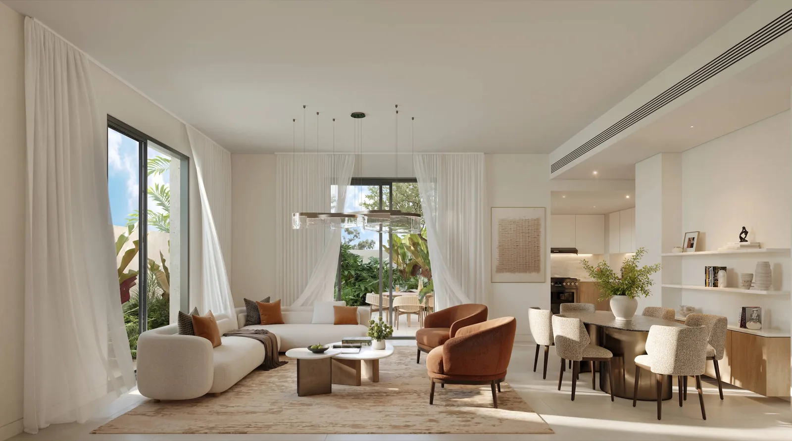 Al Ghadeer Gardens Review: Worth Buying in 2026? Living room interior at Al Ghadeer Gardens