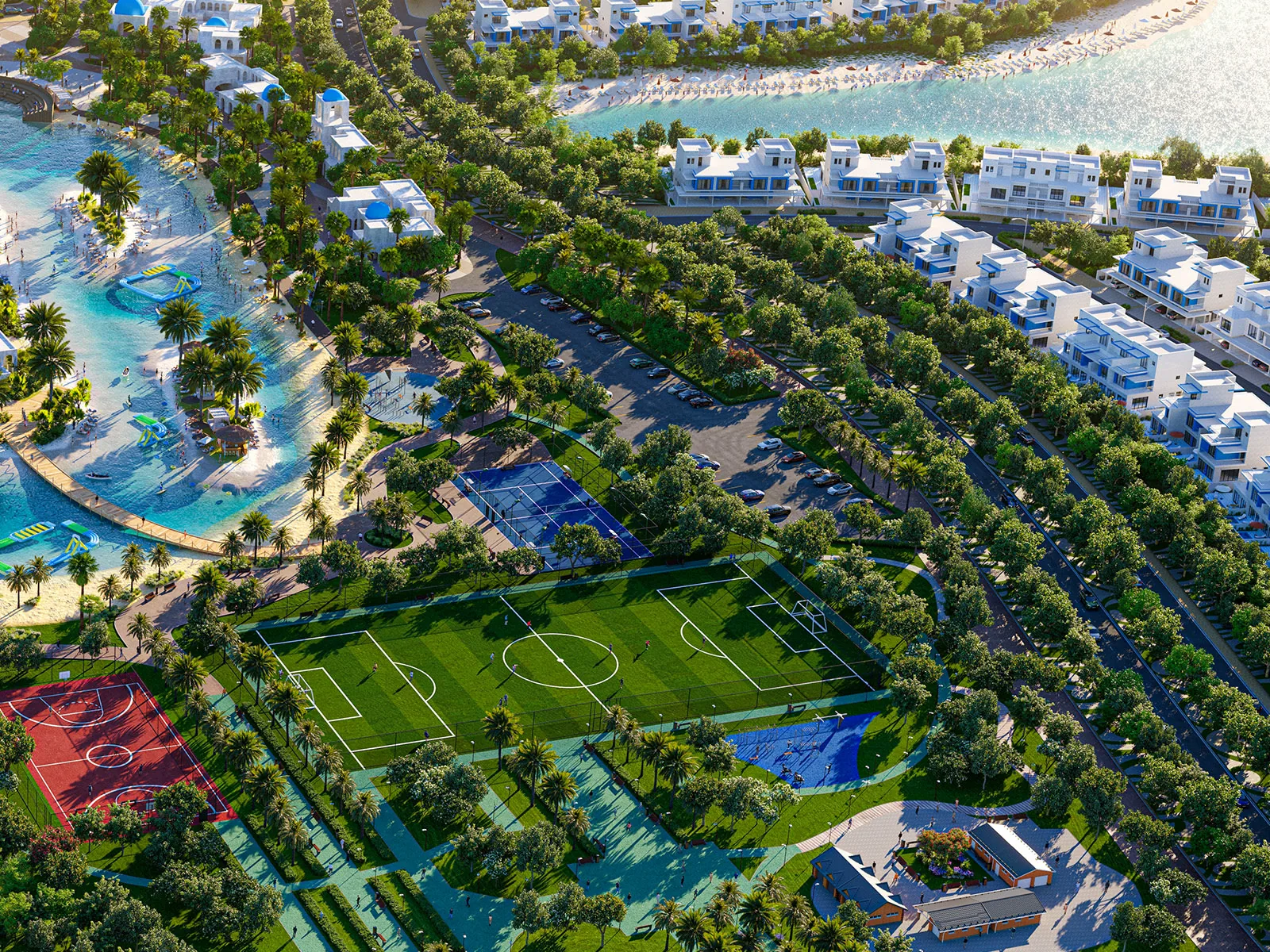 Damac Lagoons Review: A Good Investment in 2026? Damac Lagoons masterplan from above