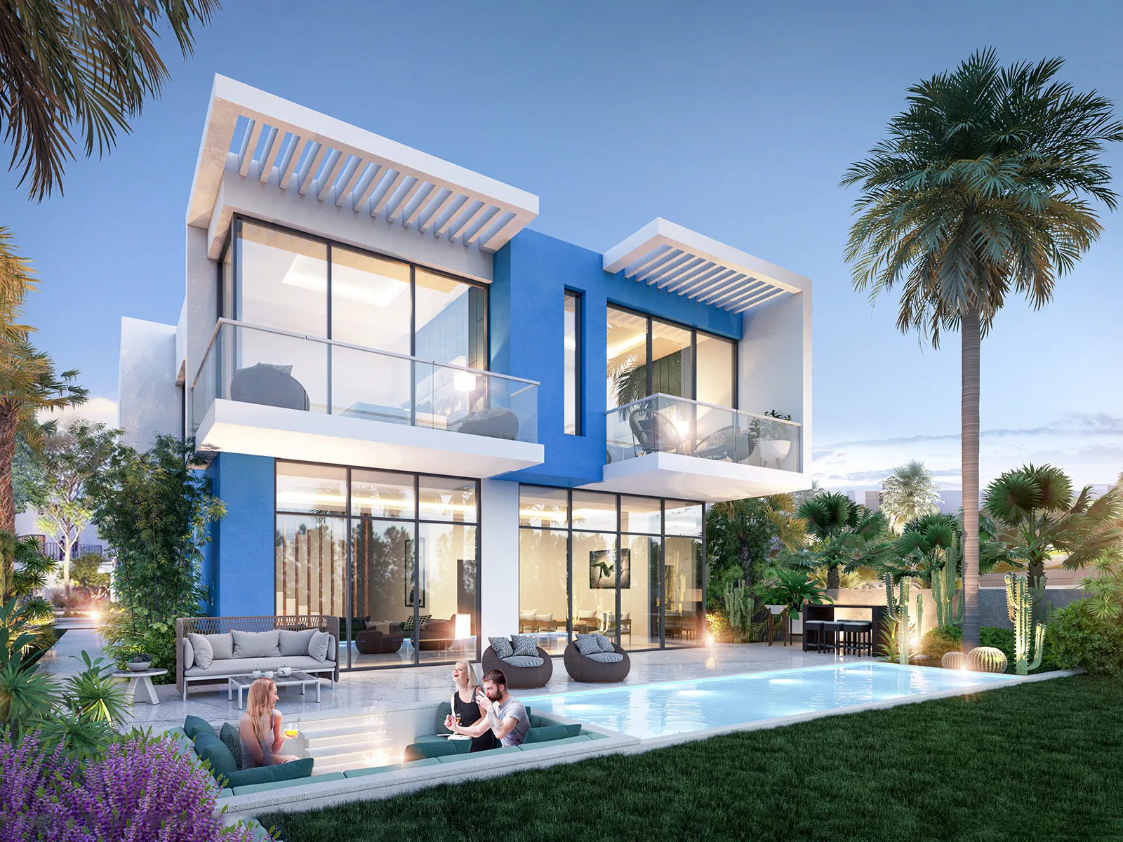 Damac Lagoons Review: A Good Investment in 2026? Whitewashed villa at Damac Lagoons Santorini