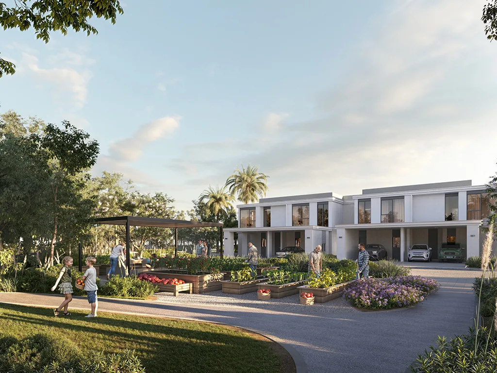 Emaar South Prices 2026: Villas, Apartments & Plans Townhouse street frontage at Greenridge, Emaar South