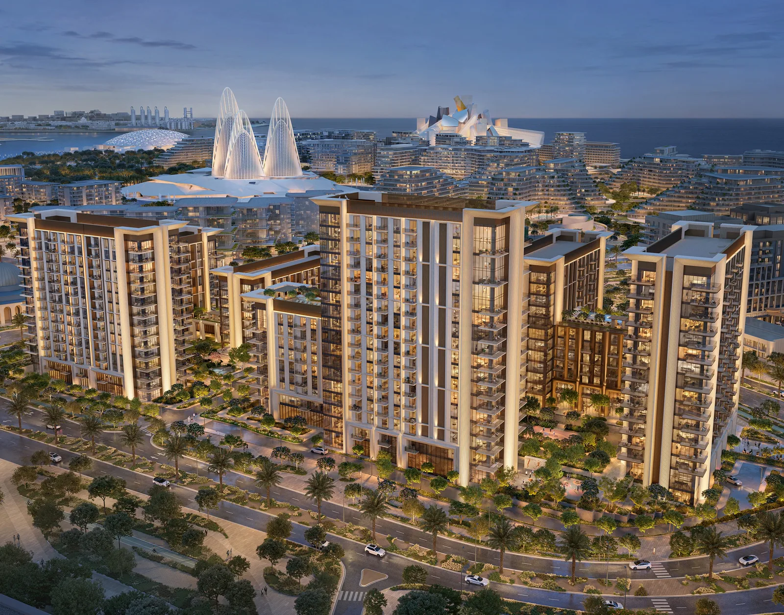 Sei Saadiyat towers by Aldar in Saadiyat Cultural District, Abu Dhabi