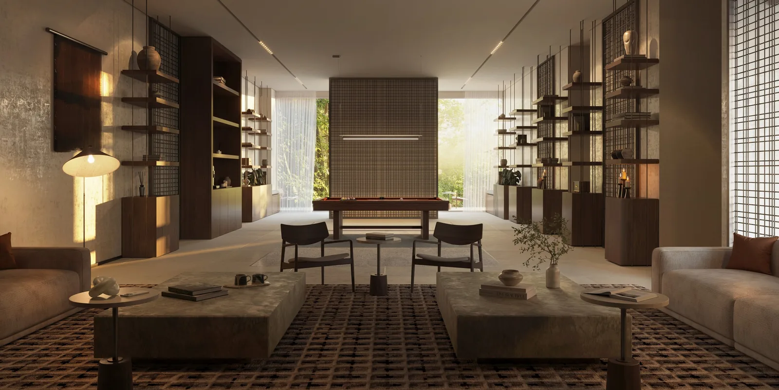 Sei Saadiyat by Aldar Review: Worth It in 2026? Library and gaming lounge at Sei Saadiyat