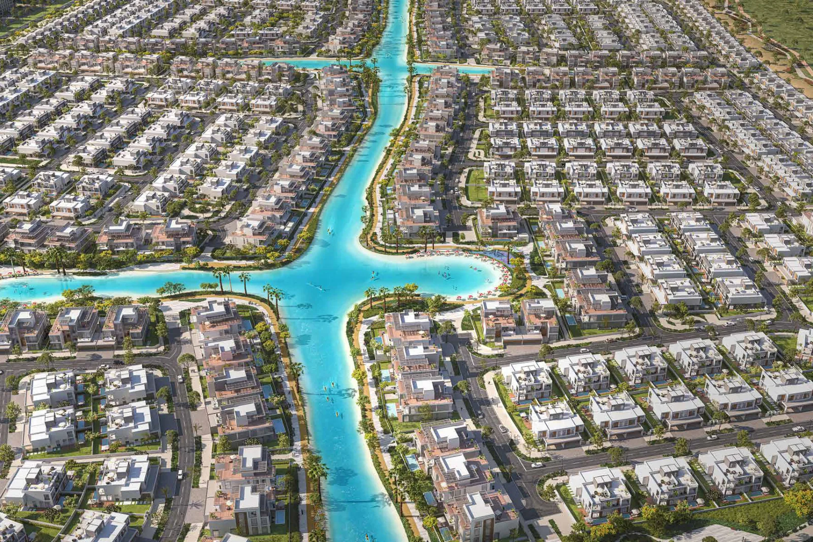 South Bay Dubai South Review: Worth the Price in 2026? The crystal lagoon at South Bay, artist's impression